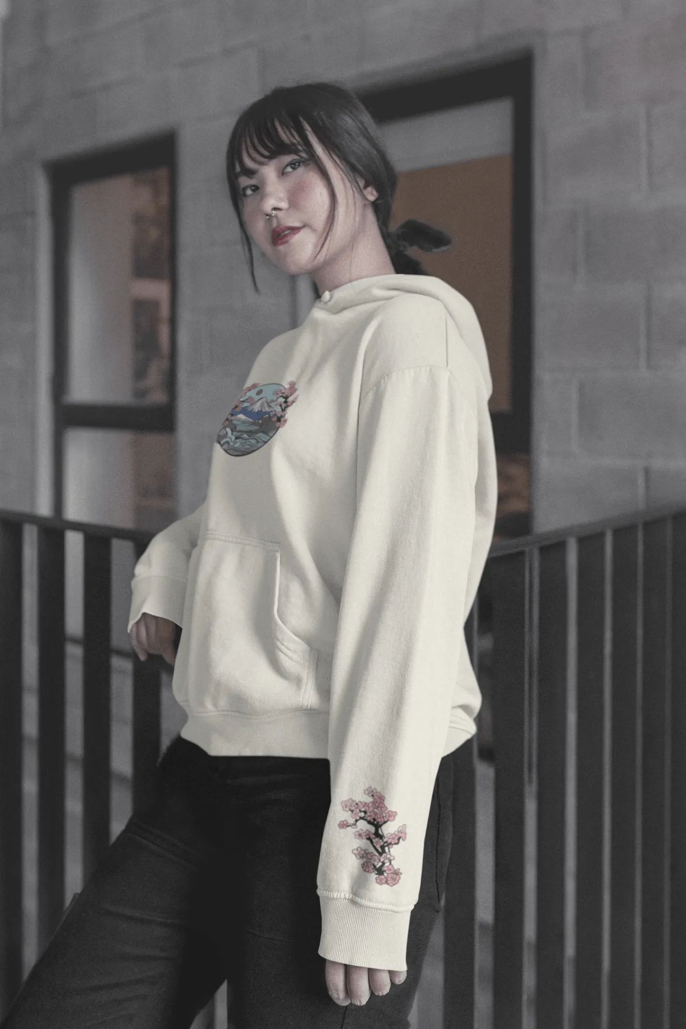 Japanese Cherry Blossoms Hoodie