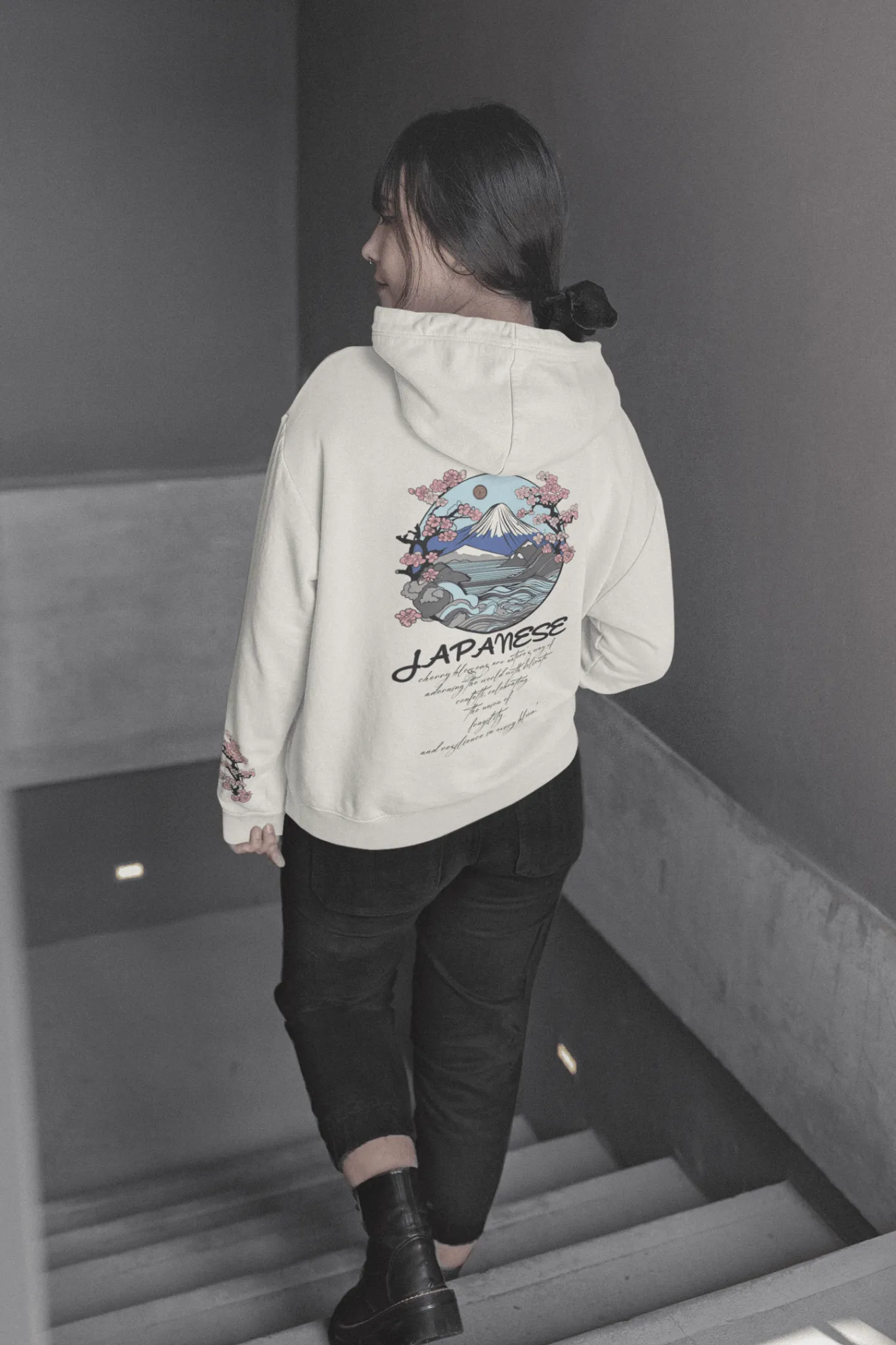 Japanese Cherry Blossoms Hoodie