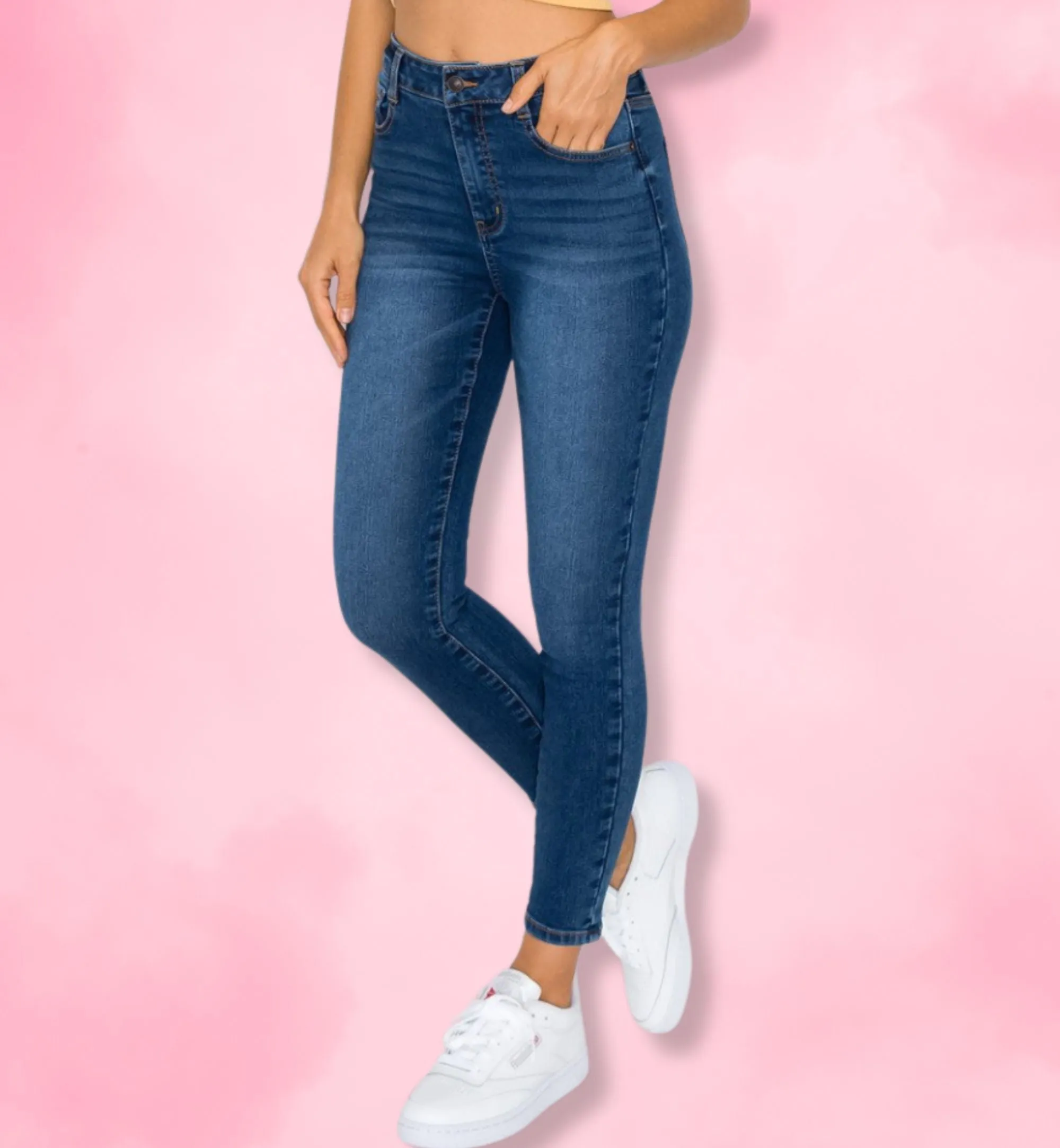 JEANS ESTILO SKINNY LISOS 90241