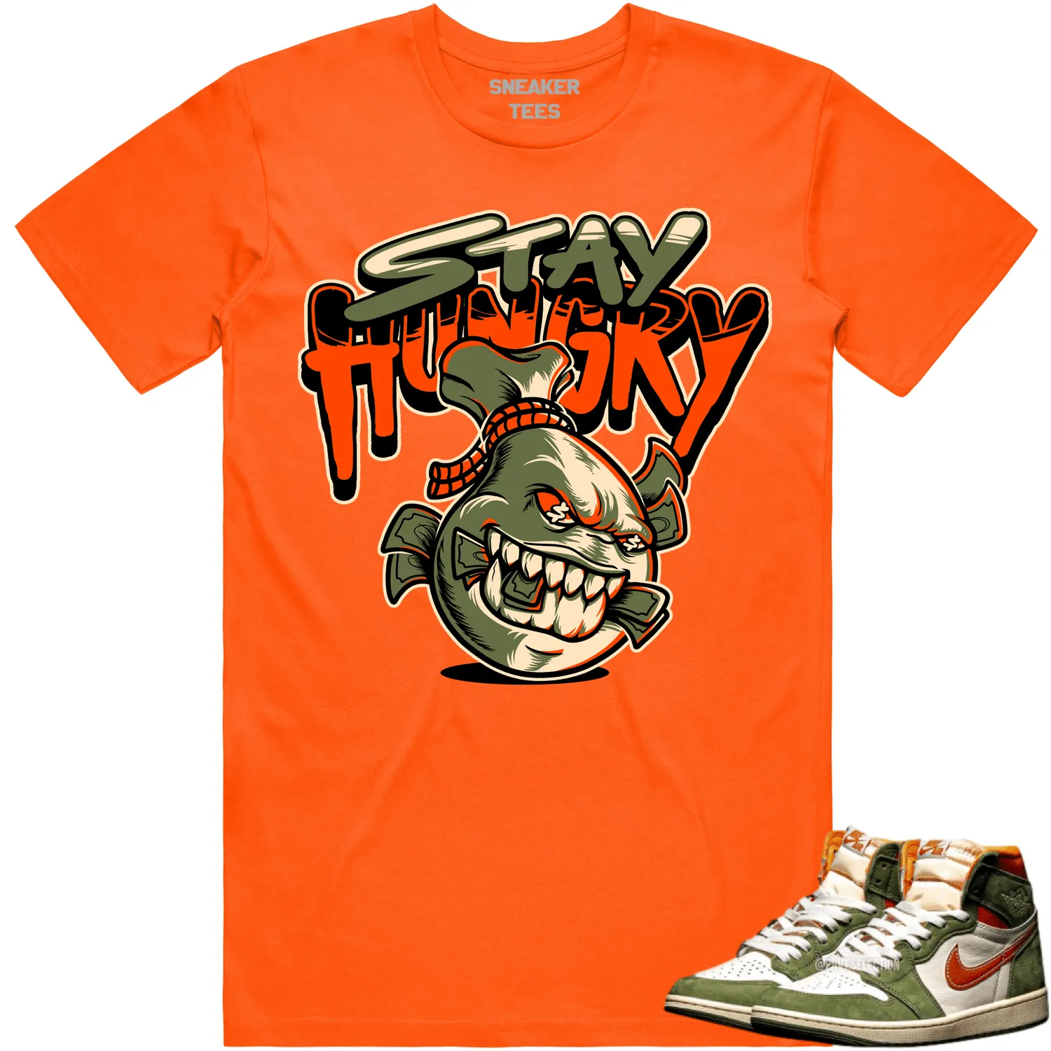 Jordan 1 Celadon 1s Shirt to Match - CELADON STAY HUNGRY