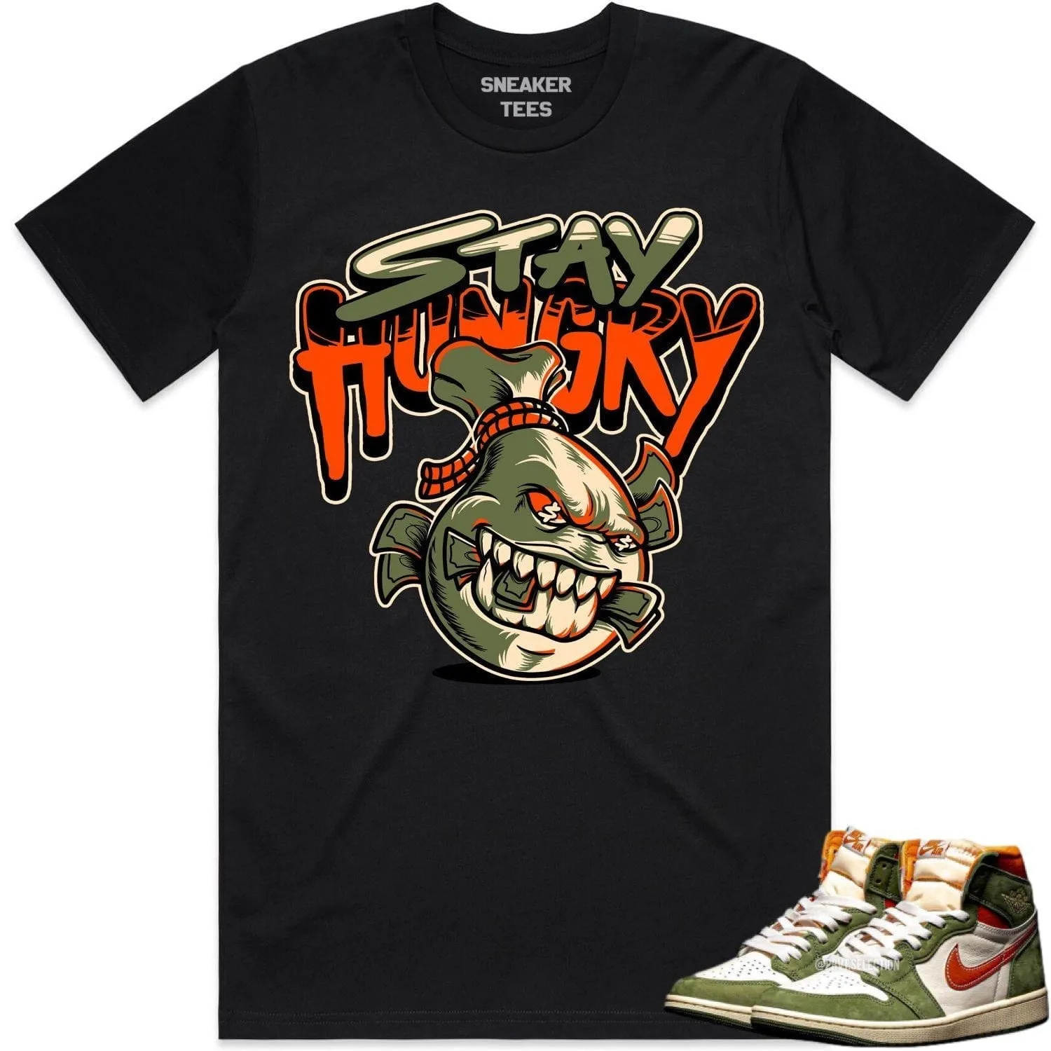 Jordan 1 Celadon 1s Shirt to Match - CELADON STAY HUNGRY