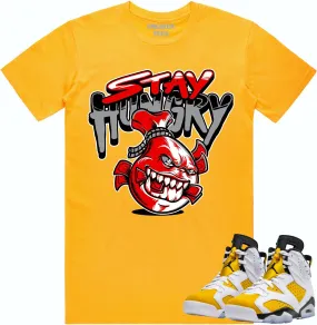 Jordan 6 Yellow Ochre 6s Shirt to Match - RED STAY HUNGRY