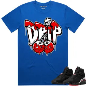 Jordan 8 Playoff 8s Shirt to Match - RED MONEY DRIP