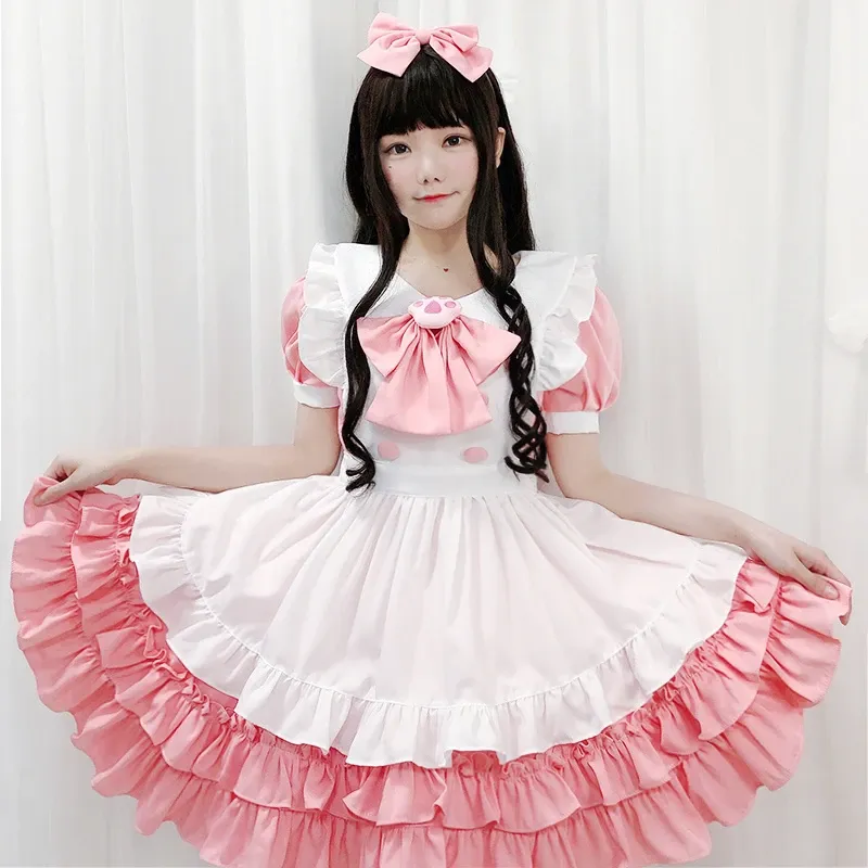 Lolita Pink Maid Dress Suit AD12814