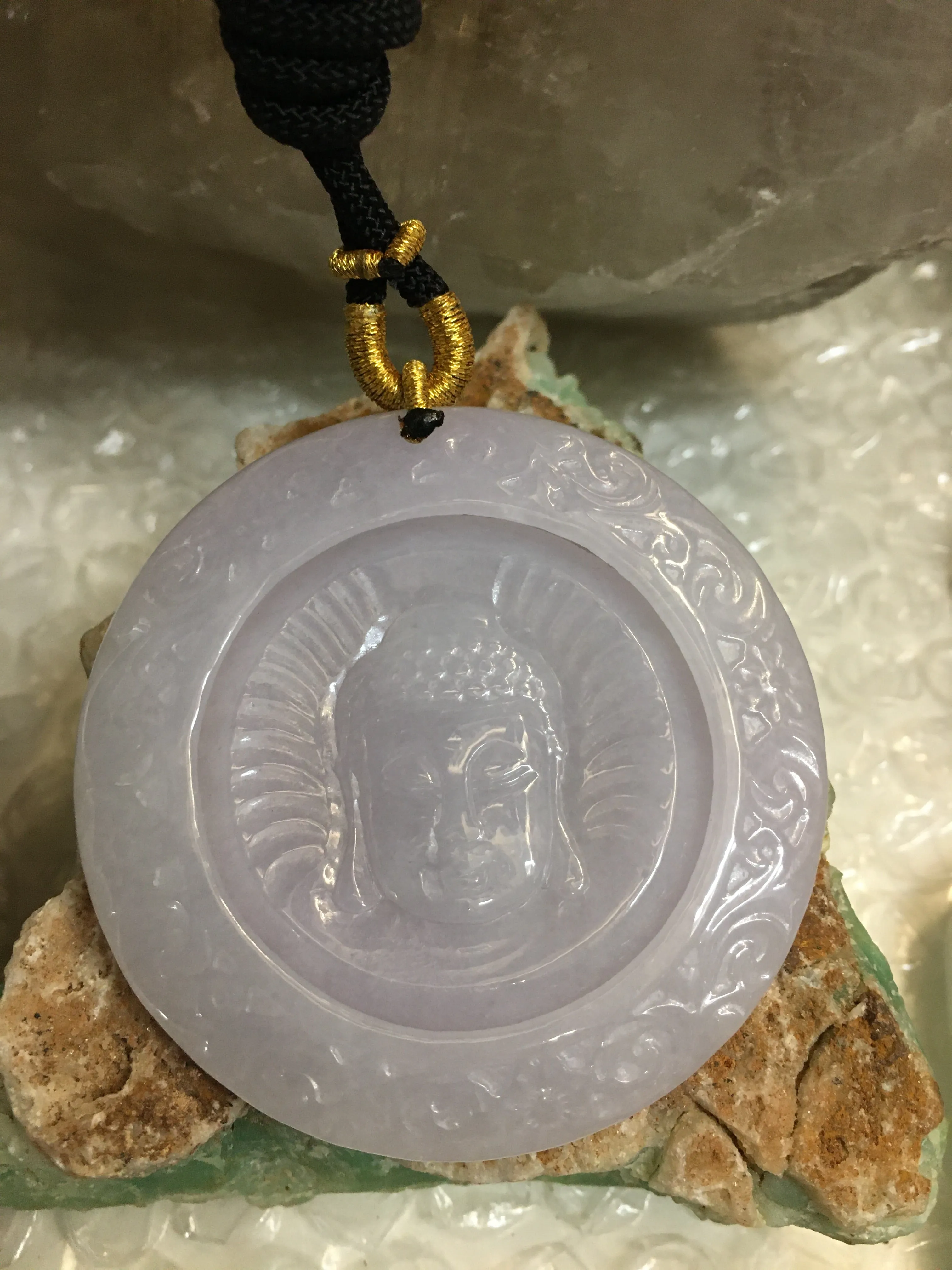 Lucky RuLai Buddha Jadeite Jade Pendant Necklace For Men - Best Gifts For Him