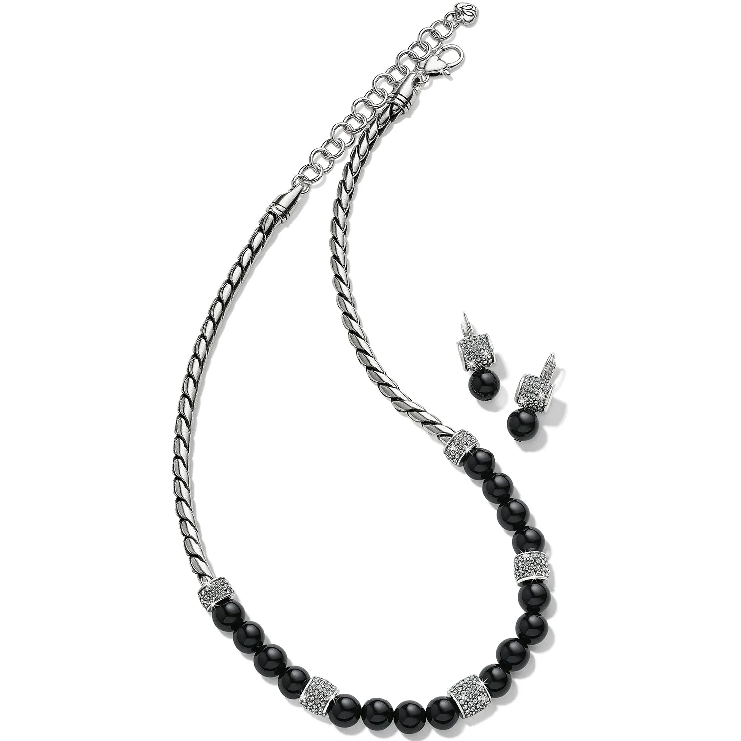 Meridian Black Bead Necklace