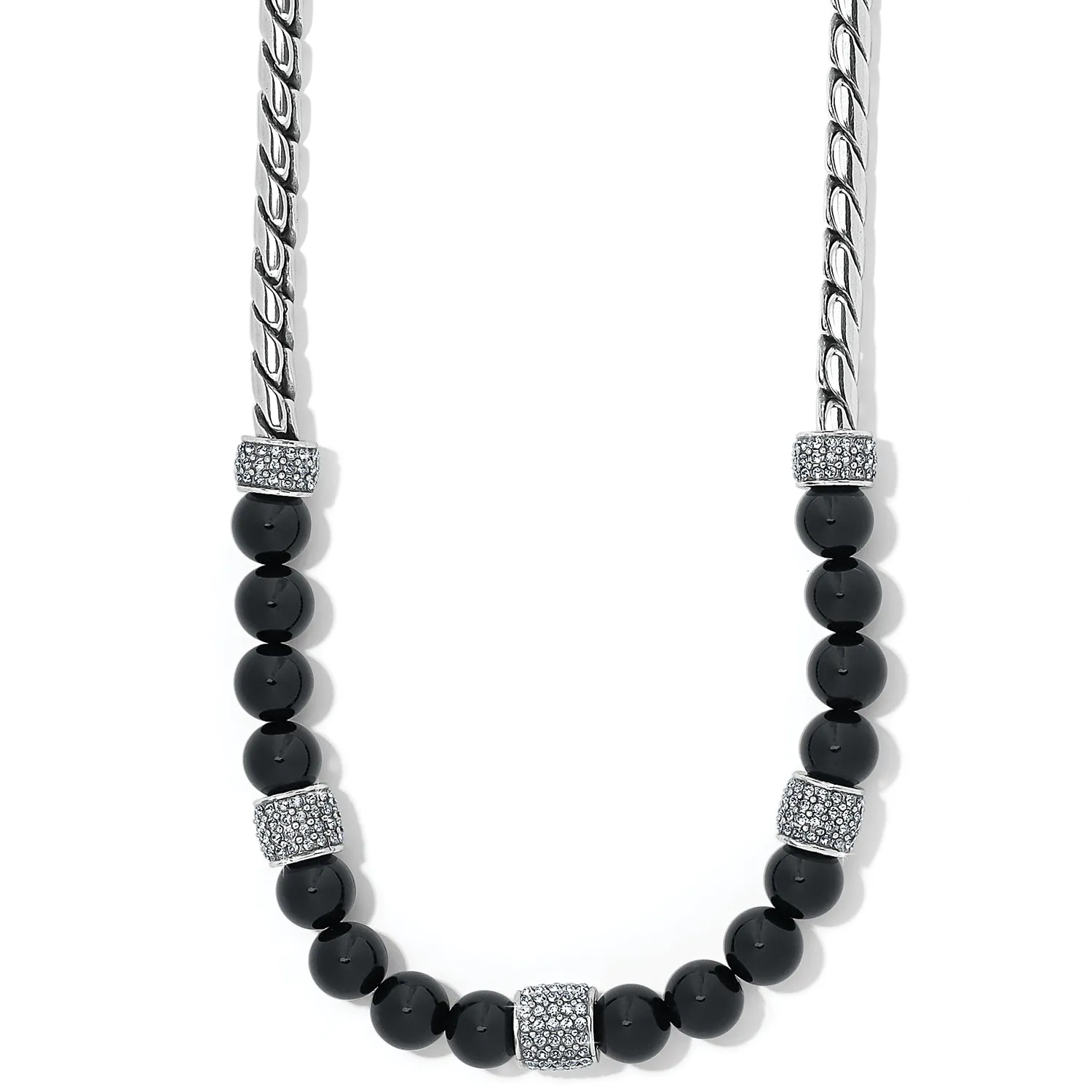 Meridian Black Bead Necklace