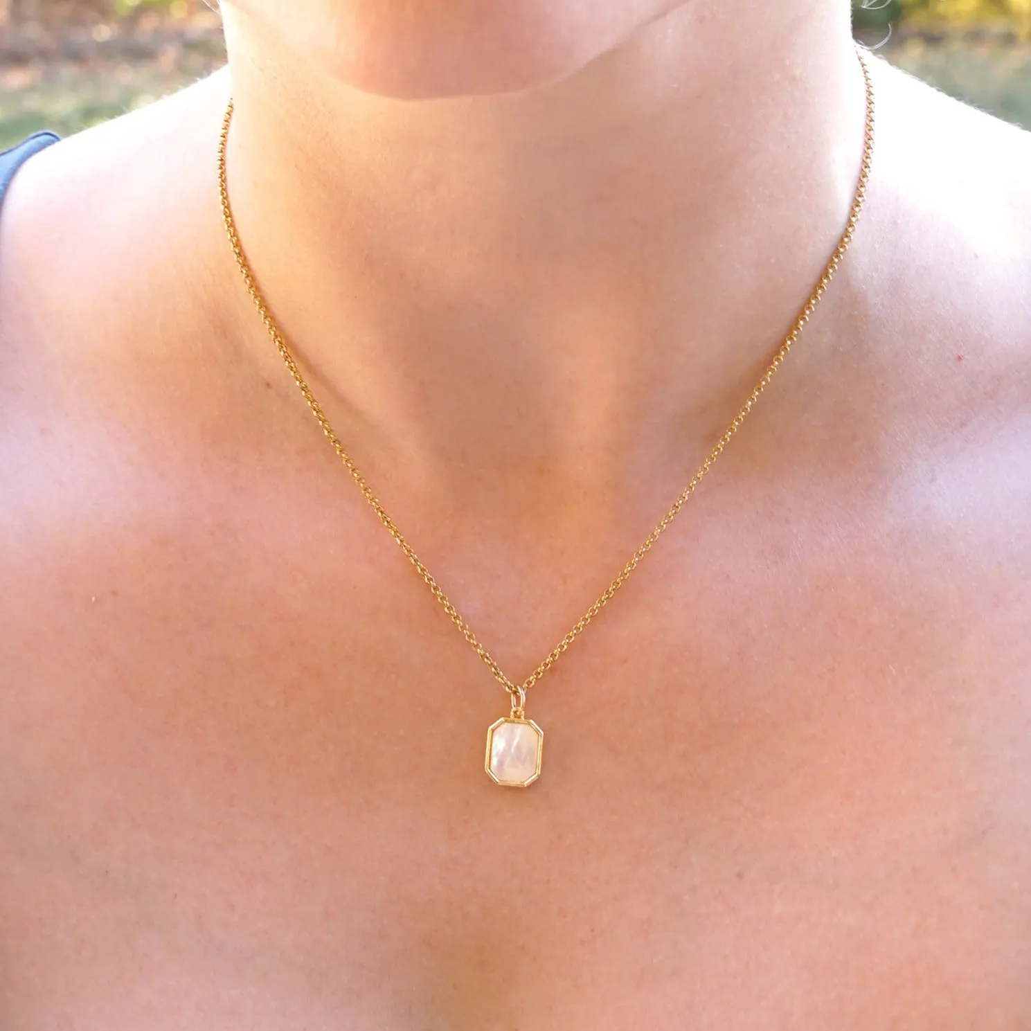 Mother of Pearl Sunrise Necklace