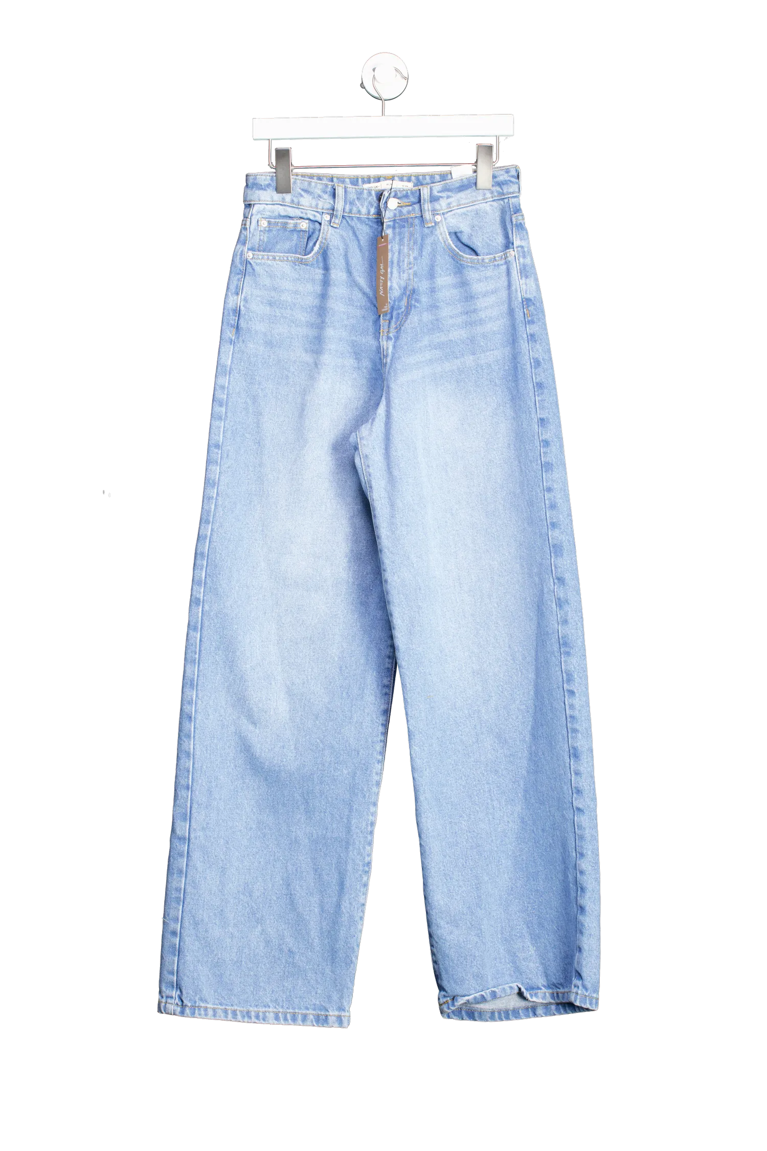 Nasty Gal Blue The Denim Baggy Jeans UK 10