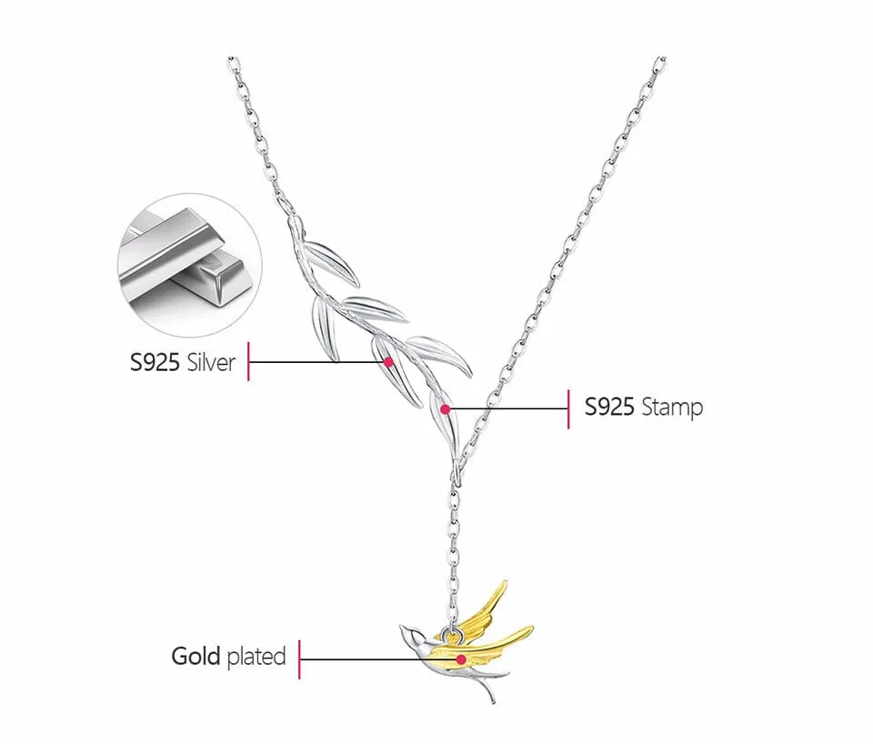 Nature Lover Necklace - 925 Sterling Silver