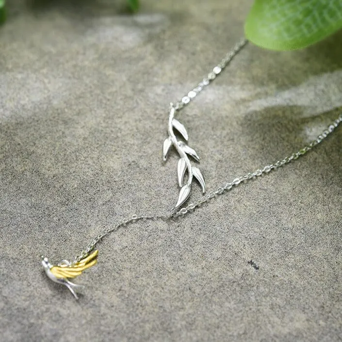 Nature Lover Necklace - 925 Sterling Silver