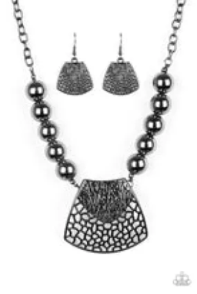 Paparazzi  Large and In Charge - Black  Necklace