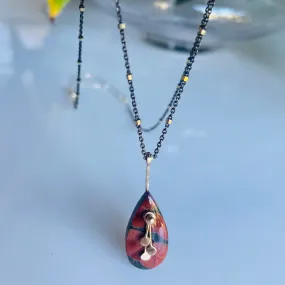 Pendulum Poppies necklace