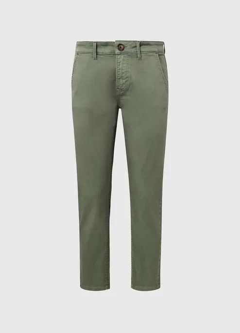 Pepe Jeans Slim Chino Trousers Maura PL211547YE4R 684 vineyard green