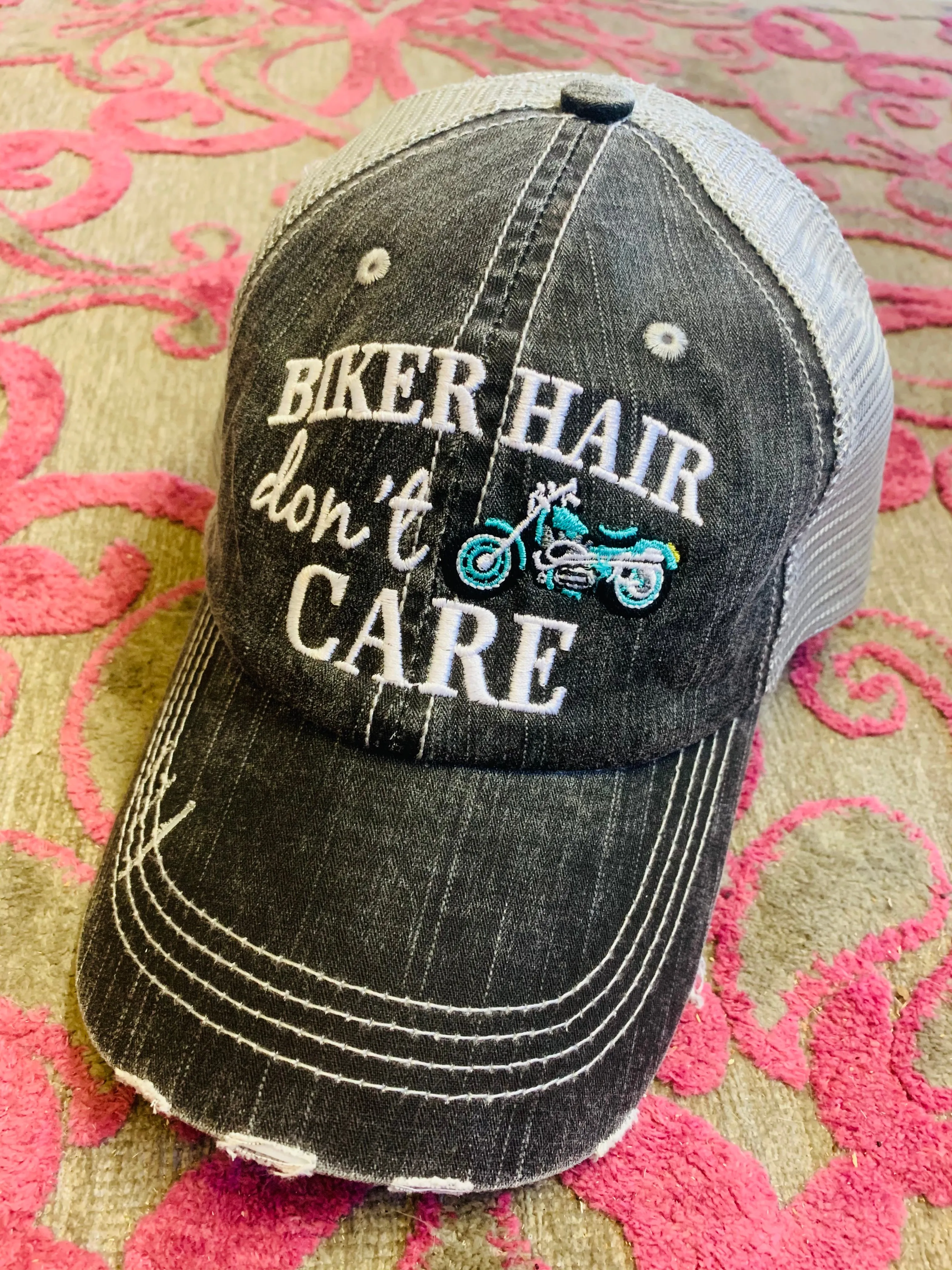 Personalized Lacrosse hats Lacrosse mom Lacrosse hair dont care Embroidered womens trucker caps LAX