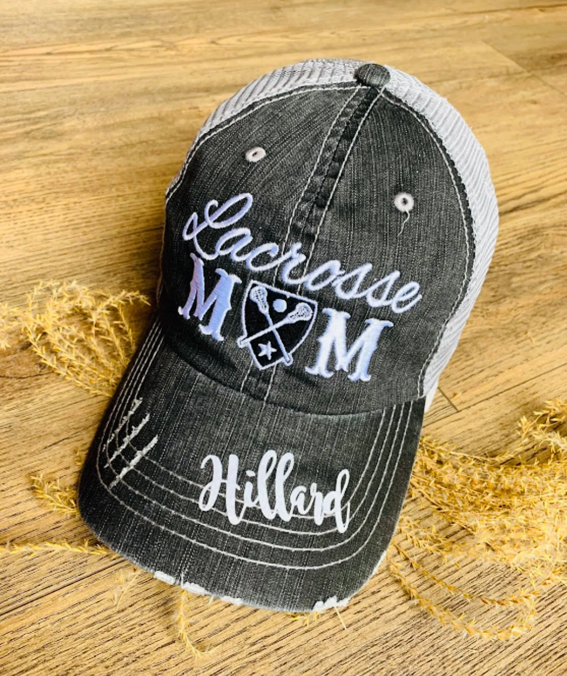 Personalized Lacrosse hats Lacrosse mom Lacrosse hair dont care Embroidered womens trucker caps LAX