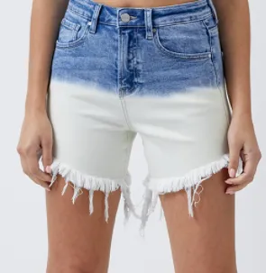 Risen High-Rise Horizontal Two Tone Shorts