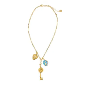 Scarab Key Necklace