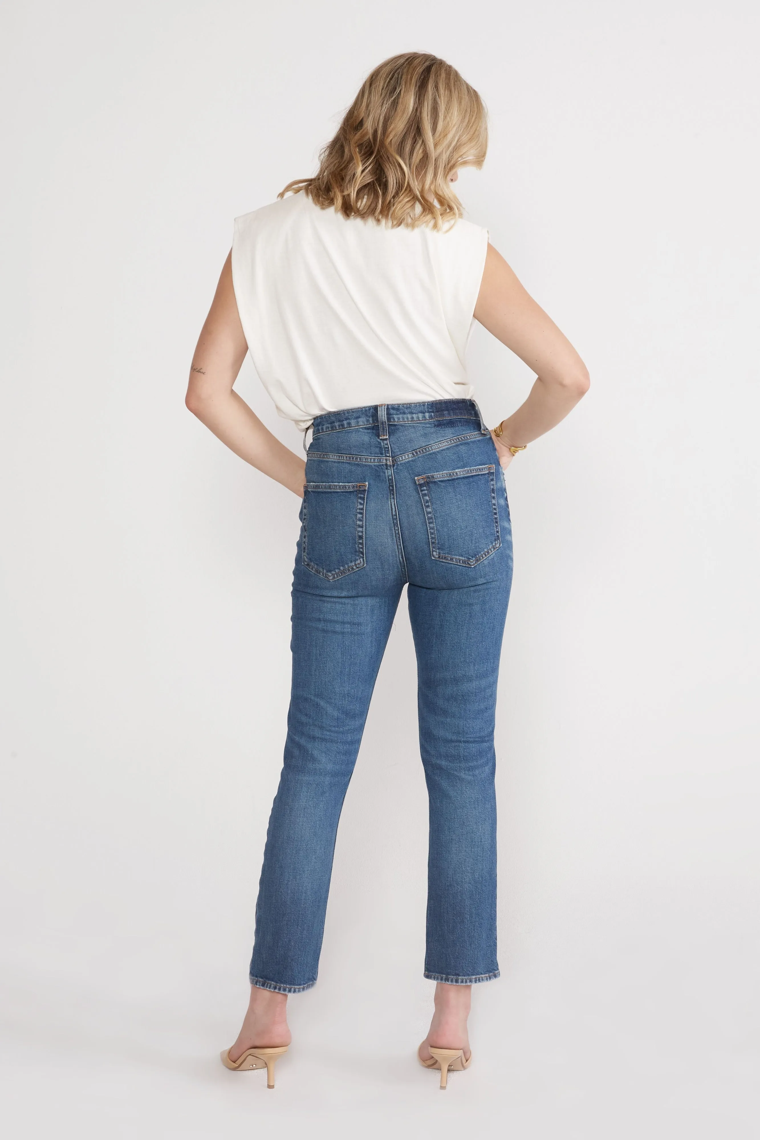 Scarlet Mid Rise Slim