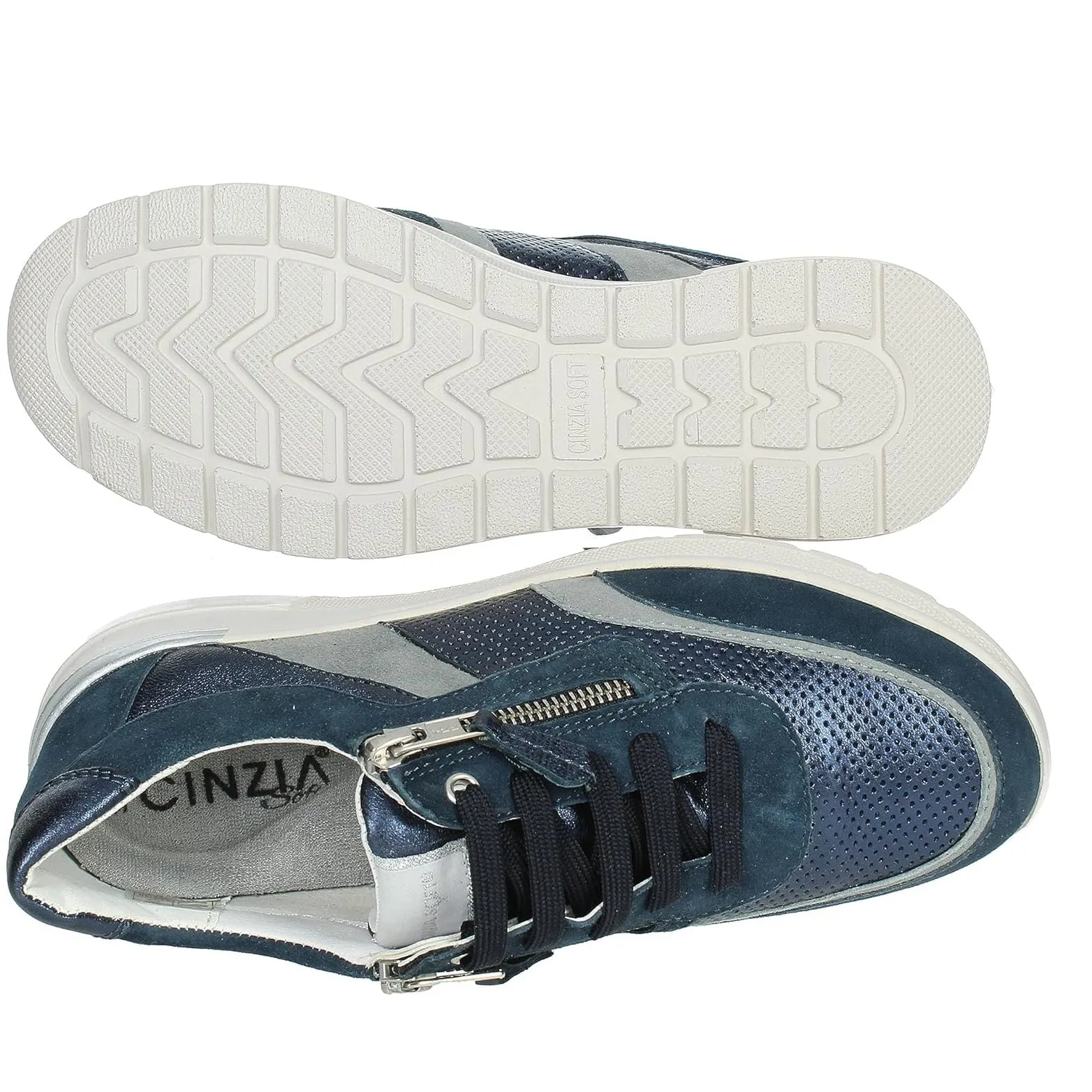 Scarpe casual da Donna - CINZIA SOFT Art. IV419898-GS 002 sneaker BLU JEANS