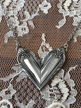 Silverware Heart Necklace Cotillon