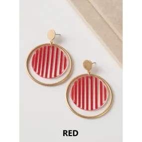 Simply Noelle Nautical Striped Earring