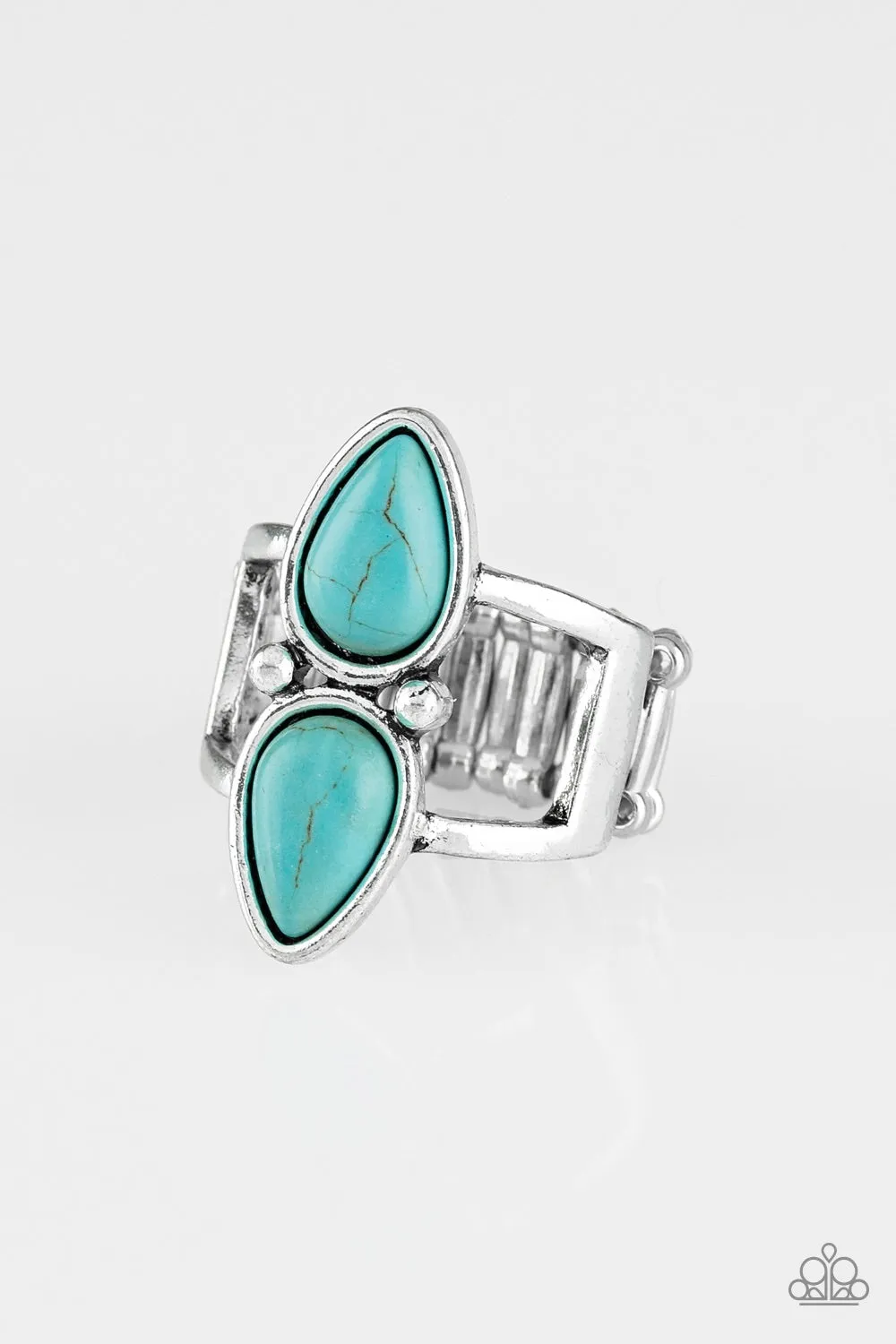 Simply Saharan - Blue Paparazzi Jewelry Ring