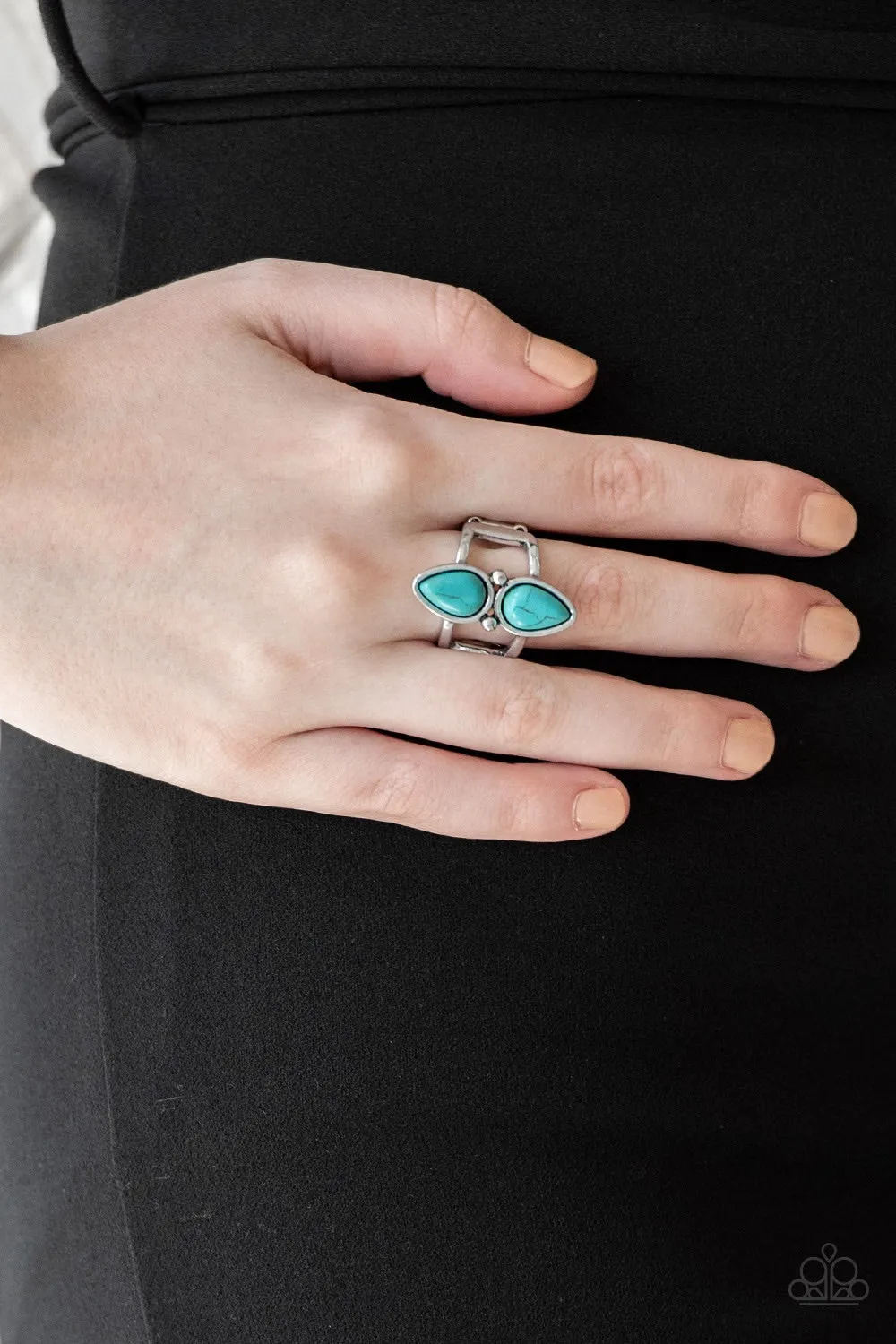 Simply Saharan - Blue Paparazzi Jewelry Ring