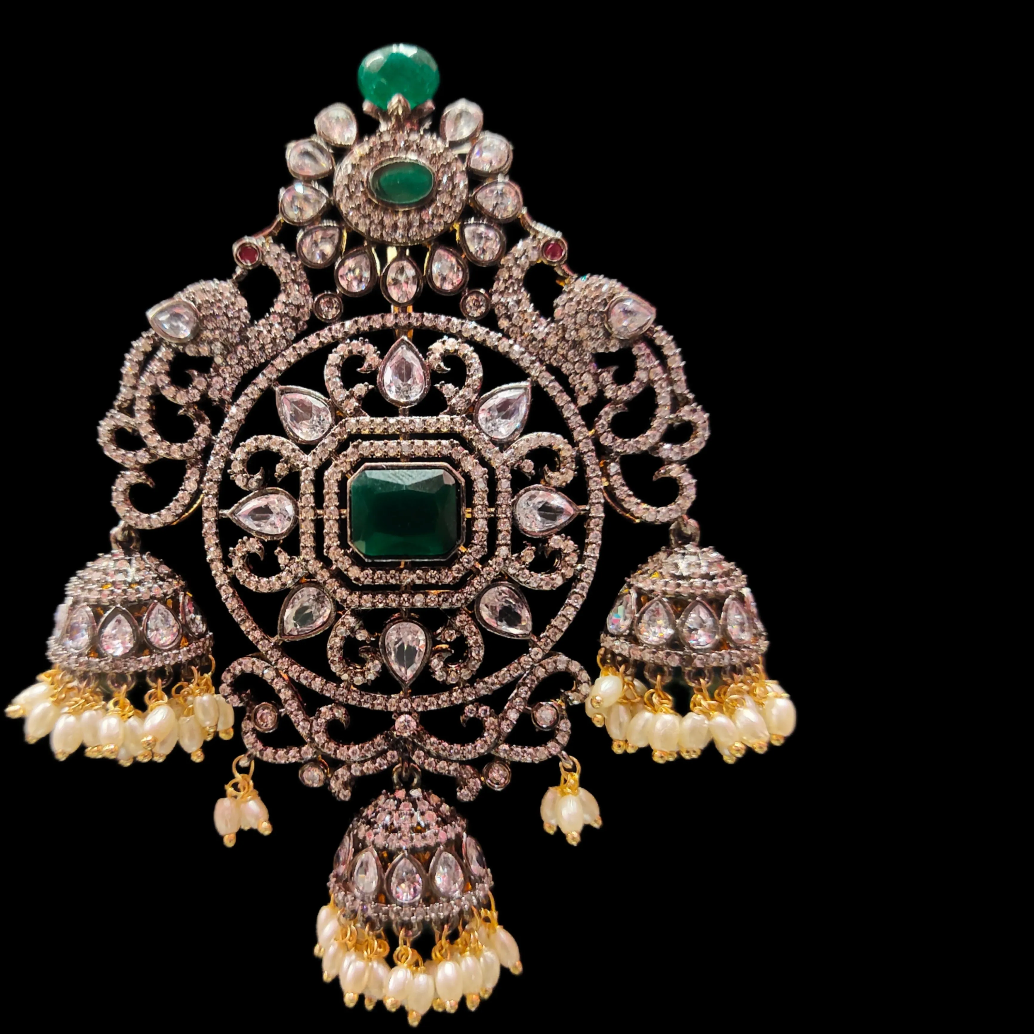 South Indian Victorian American Diamond Pendent By Asp Fashion Jewellery