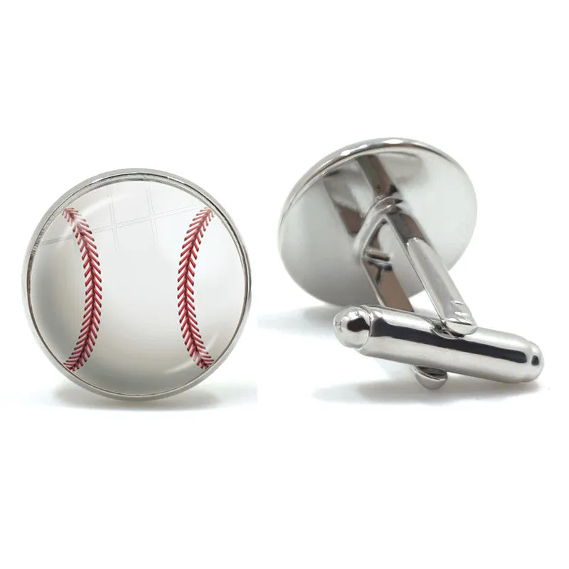 Sport Collection Golf Time Gemstone French Swank Cufflinks