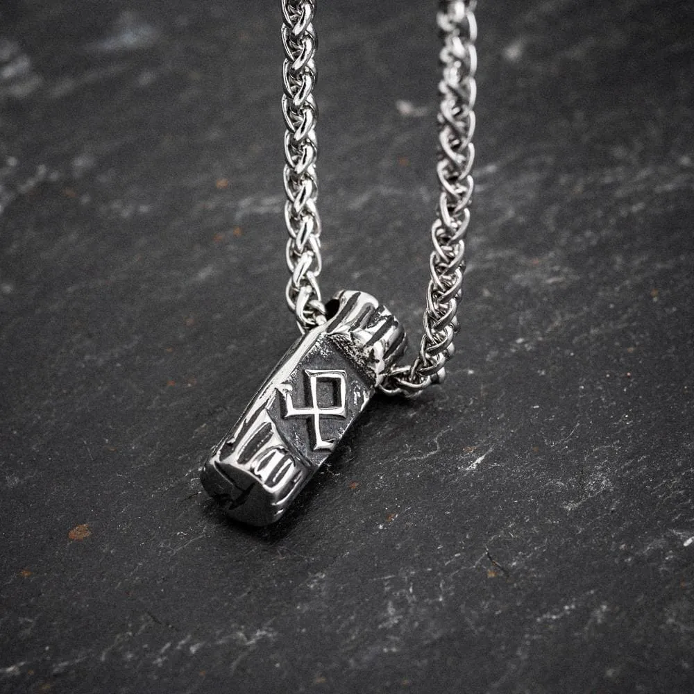 Stainless Steel Odal Rune Necklace