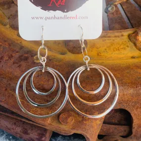 Sterling Silver Multi Hoop Earrings