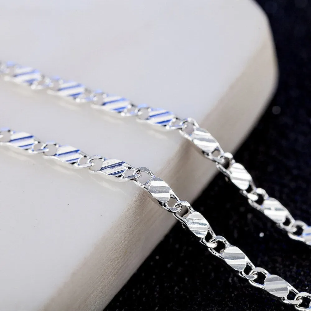 Sterling Silver Wedding Party Chain Necklace