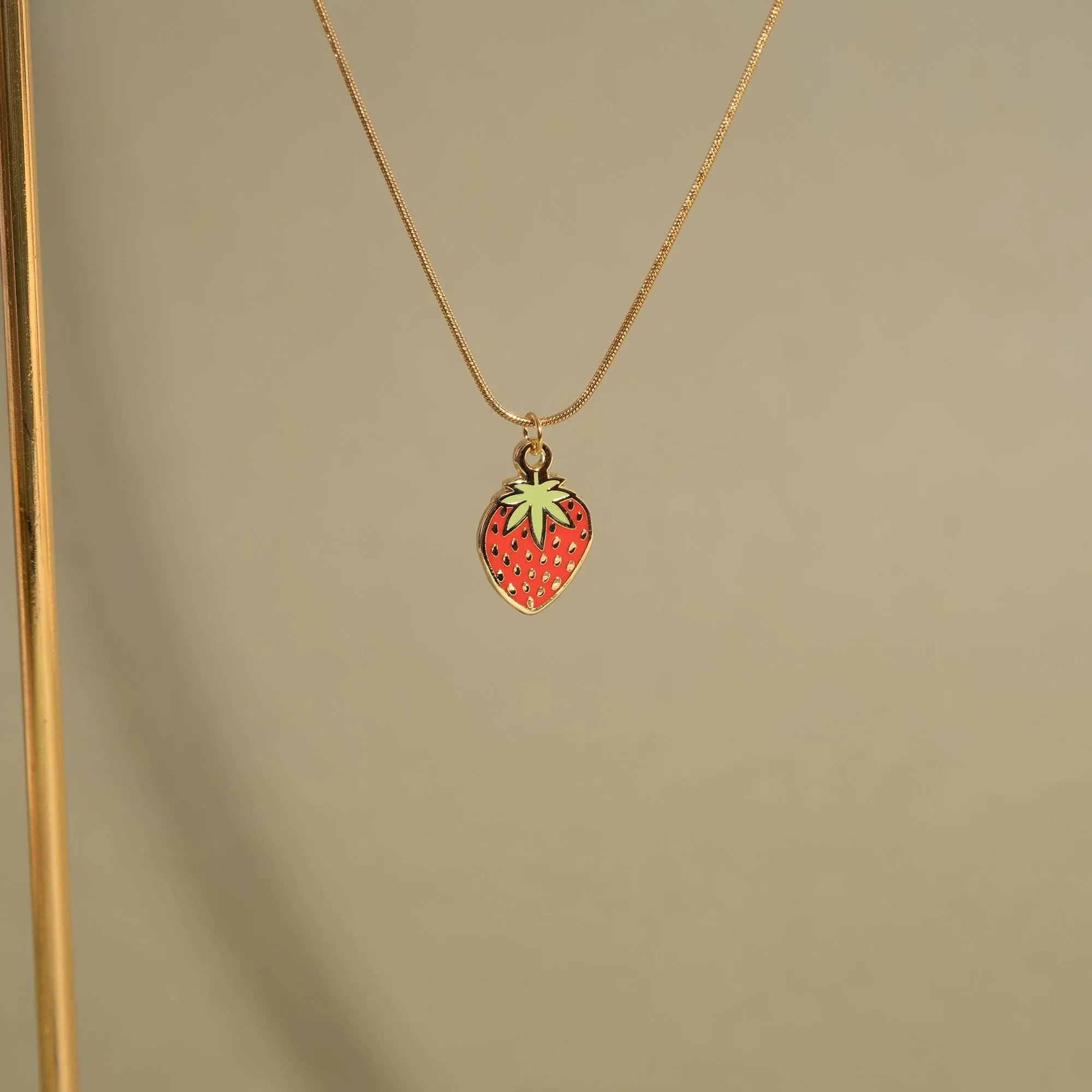 Strawberry Charm Necklace