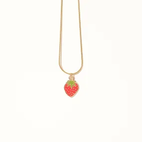 Strawberry Charm Necklace