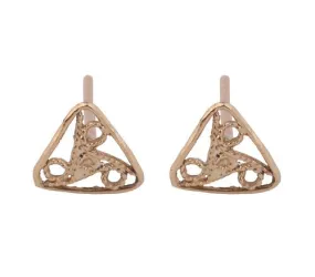 Stud Earrings from Bluenoemi 9 KT Gold Post Earrings