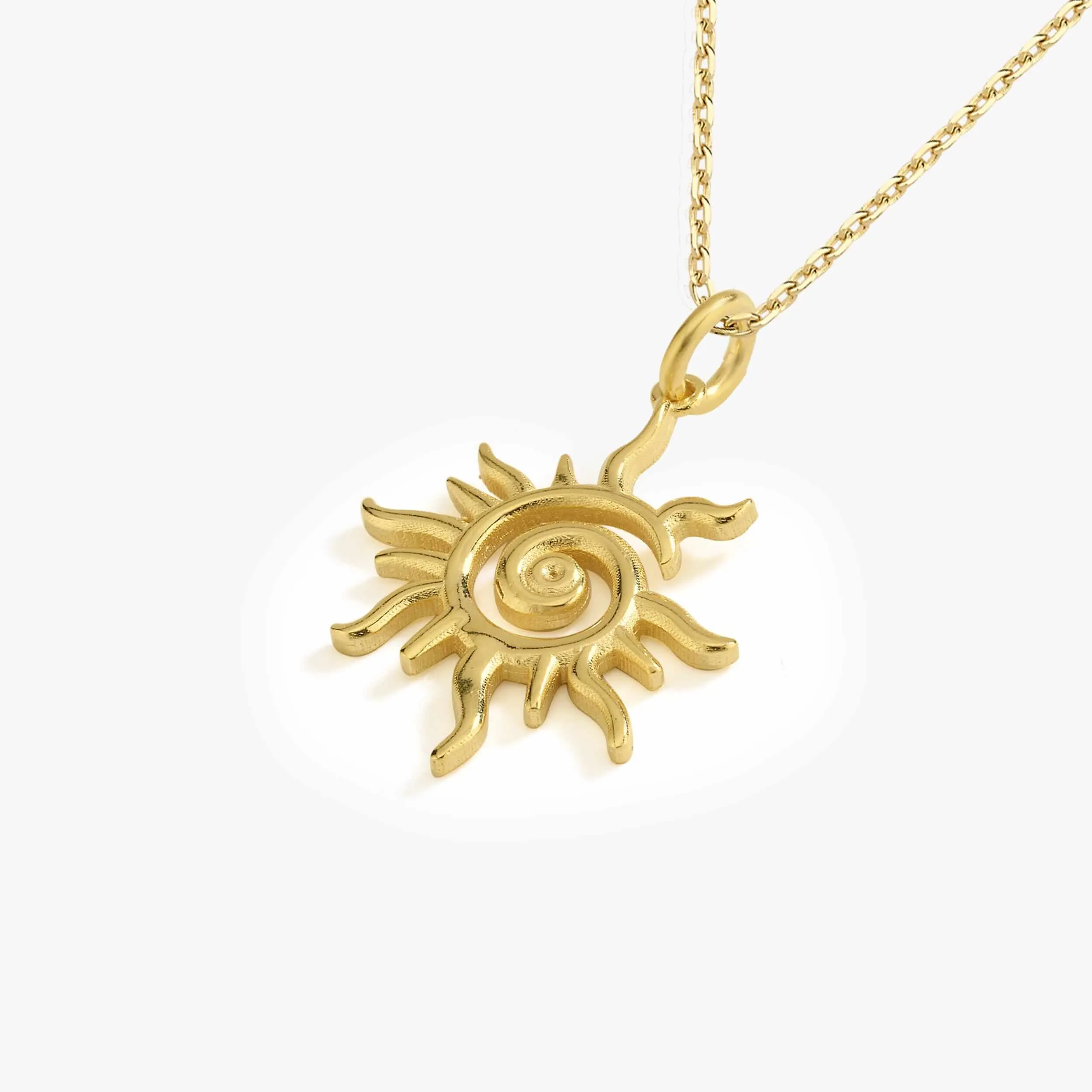 Sunburst Necklace Women | 14K Gold Vermeil