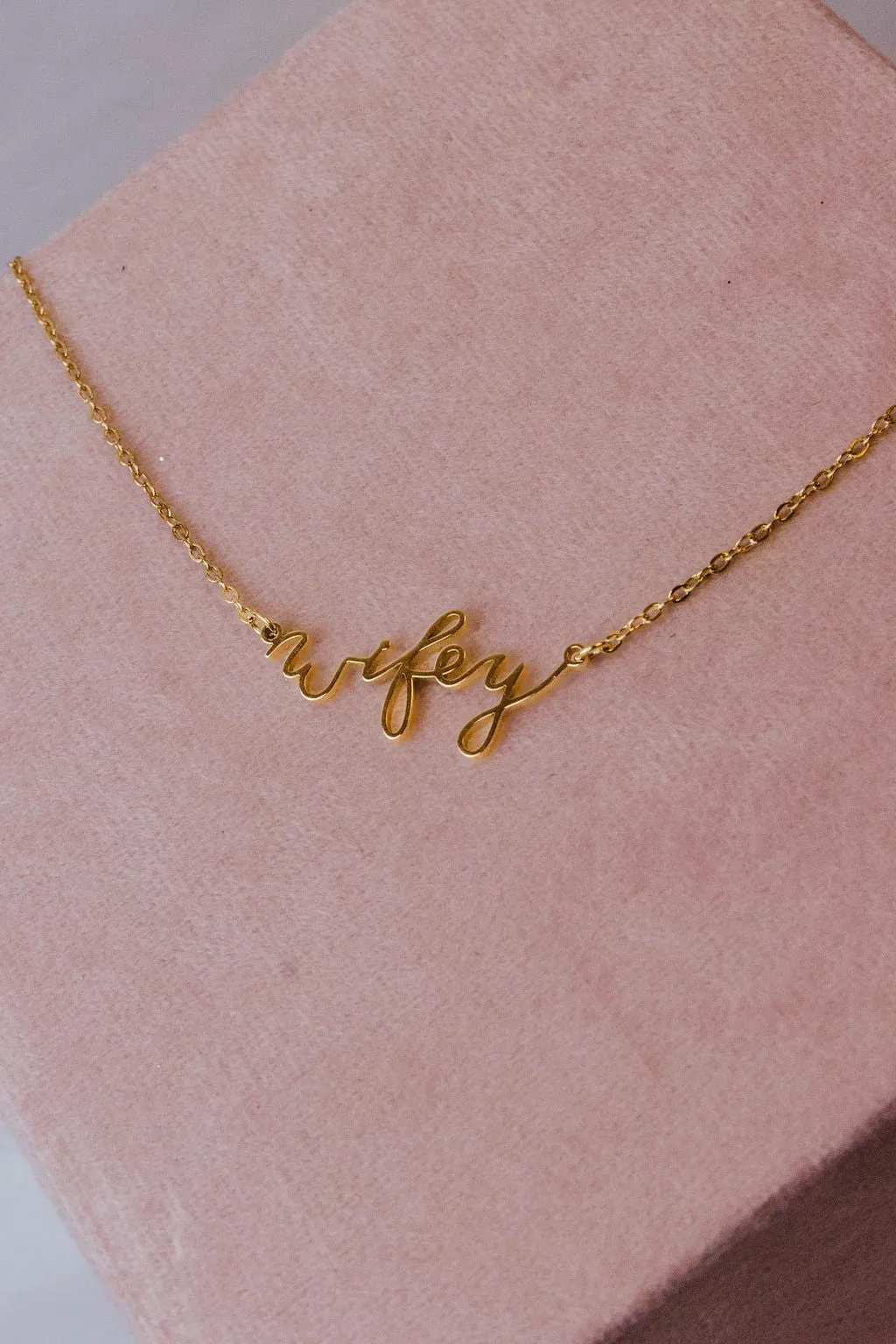 The Better Half Wifey Necklace