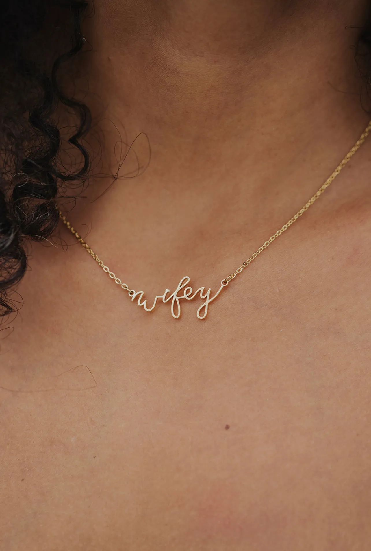 The Better Half Wifey Necklace