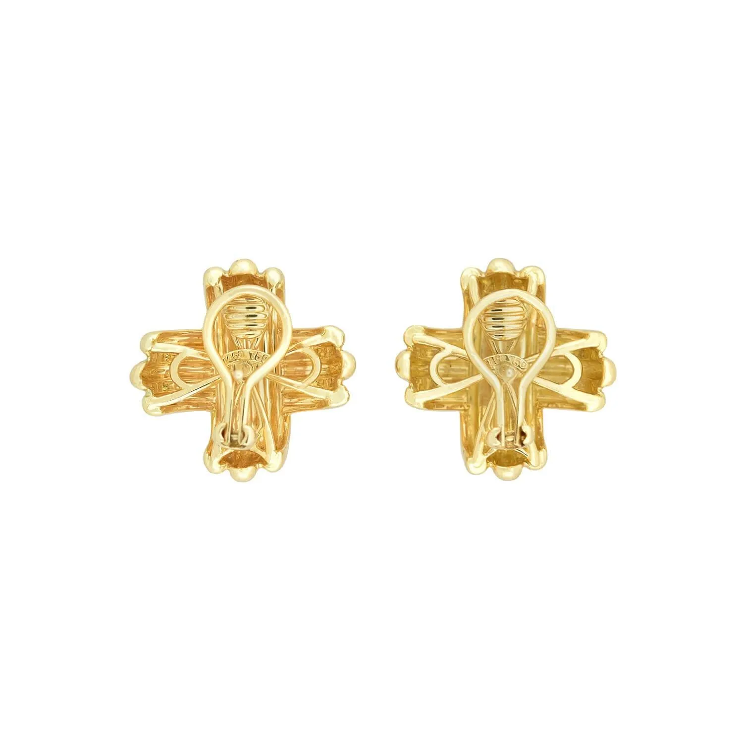 TIFFANY & CO. Estate 18kt Signature "X" Earrings 14.7dwt