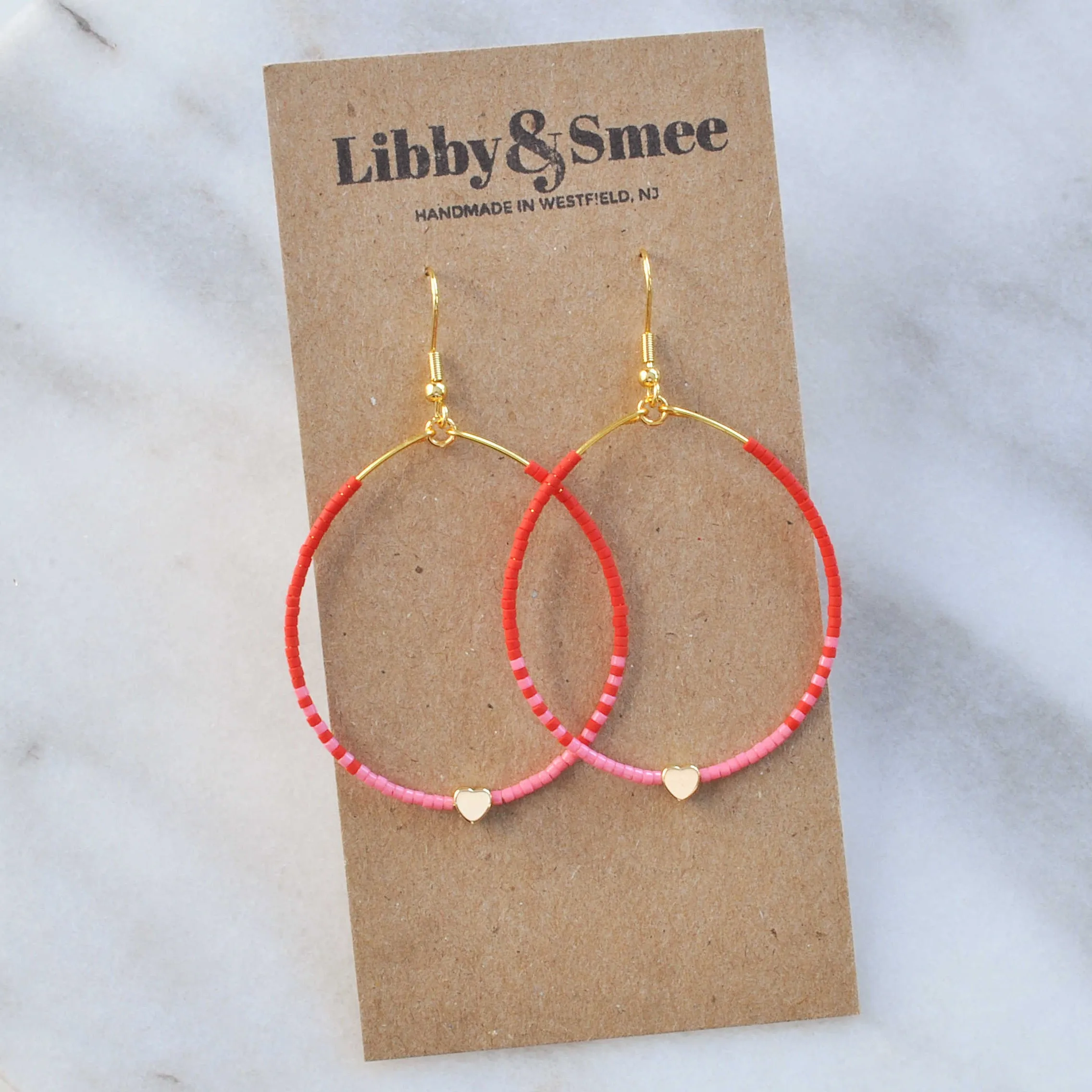 Valentine Heart Hoop Earrings