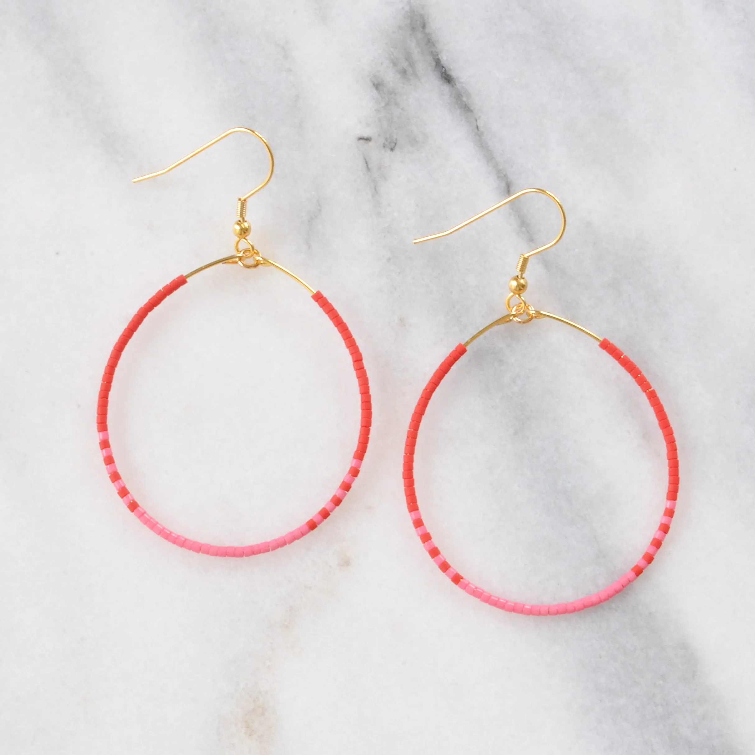 Valentine Heart Hoop Earrings