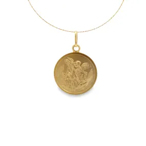 WD1173 14kt Gold Saint Michael Pendant