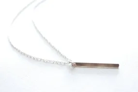 Wholesale Sterling Silver Bar Necklace, Sterling Silver Stick Necklace, Sterling Silver Needle Necklace, Dainty Simple Necklace by HeirloomEnvy